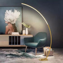 Axyaa RGB LED Fishing Floor Lamp for High-End Living Room Decor