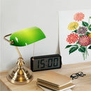 Axyaa Green Bankers Lamp: Mid Century Eye-Care Table Lamp for Home Office