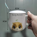 Axyaa Cartoon Ceramics Mug: Cute Coffee Milk Tea Cup Drinkware Gift