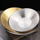Axyaa Stainless Steel Japanese Ramen Bowl 25/27cm, Kitchen Tableware for Rice, Soup, Salad