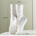 Axyaa Ballet Shoes Dancer Vase: Realistic Portrait Sculpture for Elegant Flower Arrangements