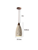 Axyaa Micro Cement Wabi Sabi Chandelier for Zen Tea Room & Bedroom Lighting