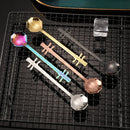 Axyaa Guitar Spoon Set-Coated 304 Stainless Steel-Creative Musical Instrument Dessert Spoon