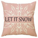 Axyaa Christmas Snow Pillows Cover - Sofa Bedroom Car Cushion