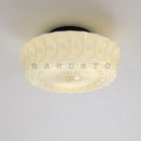 Axyaa Milk White Glass LED Pendant Light - Retro Ceiling Lamp