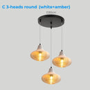 Axyaa Glass & Metal Pendant Light: Adjustable Vintage Ceiling Fixture