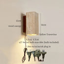 Axyaa Vintage LED Wall Lights for Living Room, Bathroom, Bedroom - Columnar Stone Design