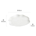 Axyaa White Ceramic Molecular Cuisine Plate Steak Salad Dessert Dish