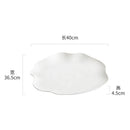 Axyaa White Ceramic Molecular Cuisine Plate Steak Salad Dessert Dish