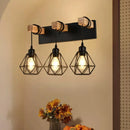 Axyaa Retro Industrial Wooden Wall Lamp LED Fixture for Bedroom, Restaurant, and Hotel
