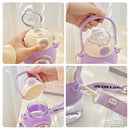 Axyaa Kawaii Cat Panda Water Bottle Kids Girls BPA-Free Portable Drinking Bottle