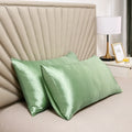 Axyaa Silky Satin Pillowcase - Solid Color, Queen/King Comfortable Pillow Cover