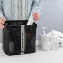 Axyaa Mesh Cosmetic Travel Organizer with Drain Basket & Carry Handle