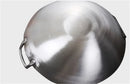 Axya 304 Stainless Steel Wok 50-70cm Chef's Skillet for Chinese Gas Cooker