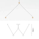 Nordic Lamp Compass Chandelier by Axyaa - Minimalist LED Pendant Light for Home Decoration