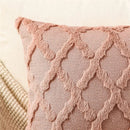 Axyaa Plush Farmhouse Throw Pillow Cover - Soft Boho Decorative Case