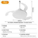 Axyaa Retractable Blades Ceiling Fan with Light Remote Control Bedroom Living Room Lighting
