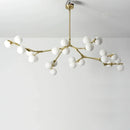 Axyaa Nordic Glass Balls Ceiling Chandelier - Scandinavian Style Pendant Lights for Living & Dining Rooms