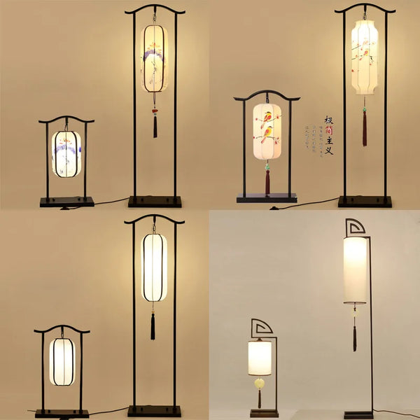 Axyaa Red Palace Floor Lamp: Elegant, Decorative Lighting for Living Room, Bedroom, and Study