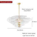 Axyaa Retro Green Glass Chandelier for Home Decoration