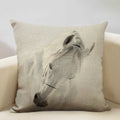 Luxury Axyaa Horse Cushion Cover 45x45cm Linen Pillow Case for Home Decor