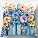 Axyaa Floral Bicycle Birdhouse Pillow Covers Pattern Cushion Cover Sofa Bedroom Car