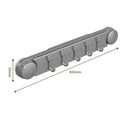 Axyaa Plastic Suction Cup Hook Bathroom Towel Rack - Strong Suction Power