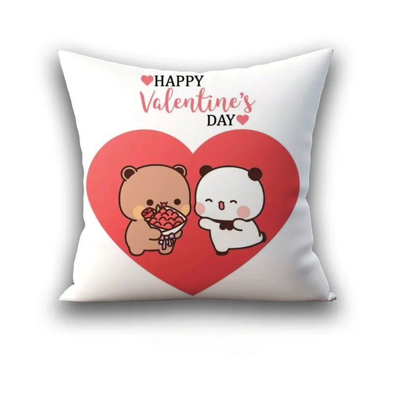 Axyaa 45x45 Cushion Cover, Cute Square Pillowcase, Birthday Wedding Gift