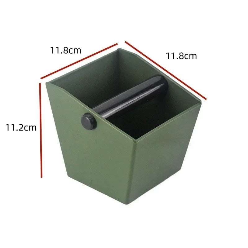 Axyaa Coffee Knock Box - Espresso Grounds Container Barista Bucket Bin Anti-Slip