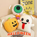 Axyaa Plush Ghost Pumpkin Eye Pillow Cushion - Halloween Decor & Gift