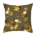 Axyaa Yellow Floral Geometric Pillowcase for Home Decor