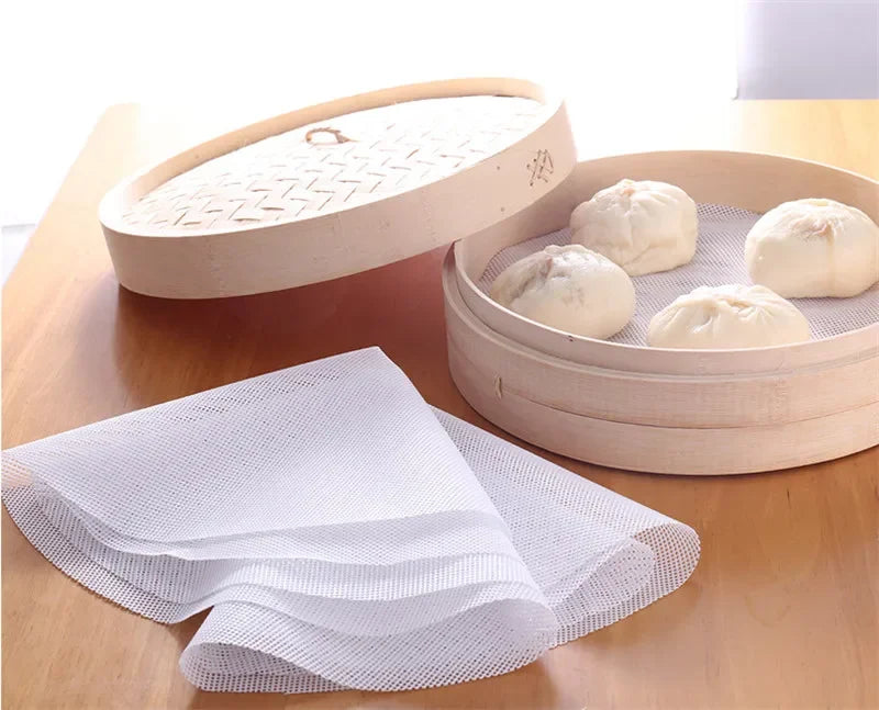 Axya Silicone Steamer Mesh Mat for Dumplings and Buns