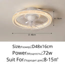 Axyaa Oscillating Ceiling Fan Light Remote Control 3 Colors Quiet Bedroom Interior Lighting