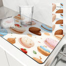 Axyaa Watercolor Cake Cookies Drying Mat for Kitchen Counter Tableware
