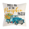 Axyaa Thanksgiving Pumpkin Maple Leaf Pillow Cover
