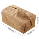 Axyaa Cotton Linen Tissue Box Holder, Home Decor Handkerchief Container & Napkin Paper Bag