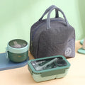 Axyaa Portable Microwaveable Kids Lunch Box Set with Insulated Bag