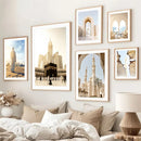 Sunrise Mosque Canvas Print by Axyaa - Islamic Wall Art Poster for Home Decor