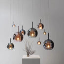 Axyaa Luxury Bubble Glass Pendant Lights for Restaurant, Staircases, & Bedside Chandeliers