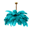 Axyaa Nordic Ostrich Feather LED Pendant Lamp for Living Room, Bedroom & Girl's Room