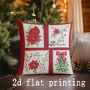 Axyaa Christmas Decorative Pillow Covers for Sofa, Bedroom, Car - Rectangular Cushion Cover