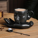 Axyaa Creative Ceramic Art Hand-Scented Coffee Cup & Saucer Set