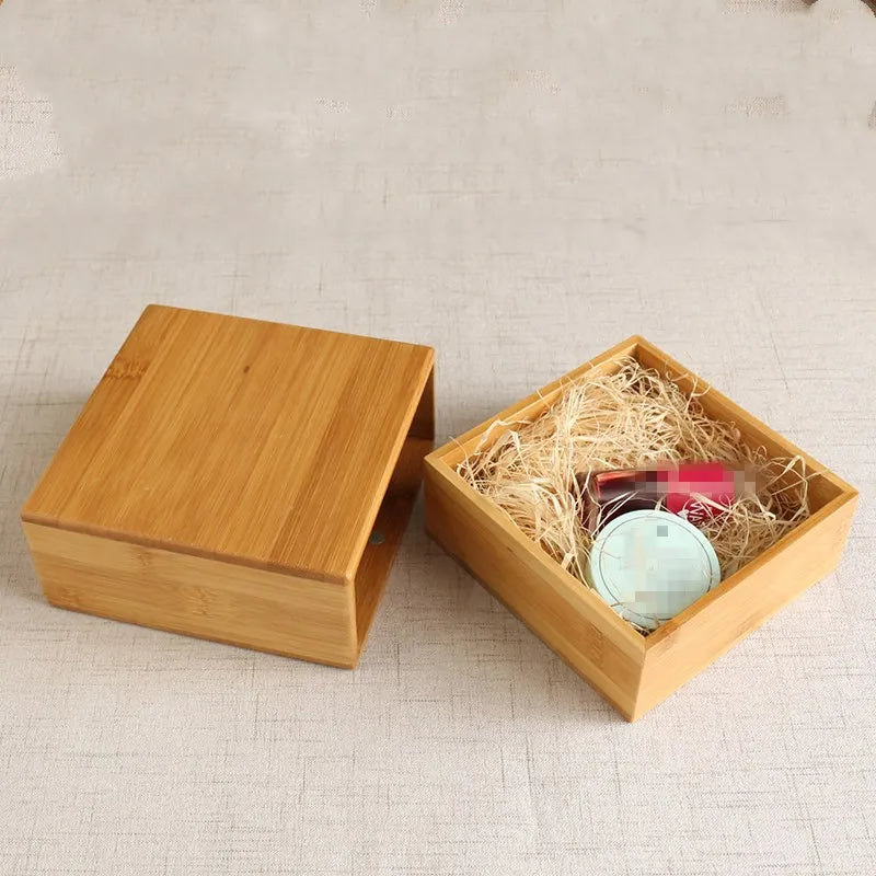 Axya Bamboo Jewelry Box: Small, Simple, Elegant Storage for Bracelets and Beads