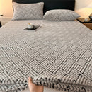 Axyaa Coral Fleece Mattress Cover - Soft & Warm, All Around Elastic Band