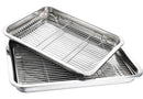 Axya Stainless Steel Square Kebab Barbecue Grill Mesh Rack for Steaming, BBQ, and More