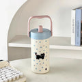 Axyaa Cat Thermos Mug 600ml Stainless Steel Tumbler with Handle