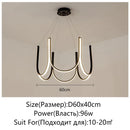 Axyaa Nordic Gold Chandelier LED Hanging Lights Luxury Home Decoration Lighting