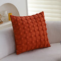 Nordic Quilted Cushion Cover 45x45cm for Indoor Living Room Sofa by Axyaa