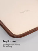 Axyaa Walnut LED Ceiling Lamp: Modern, Simple, Creative Design for Living Room, Bedroom