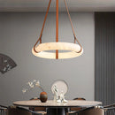 Axyaa Marble Leather LED Pendant Light for Bedroom & Living Room
